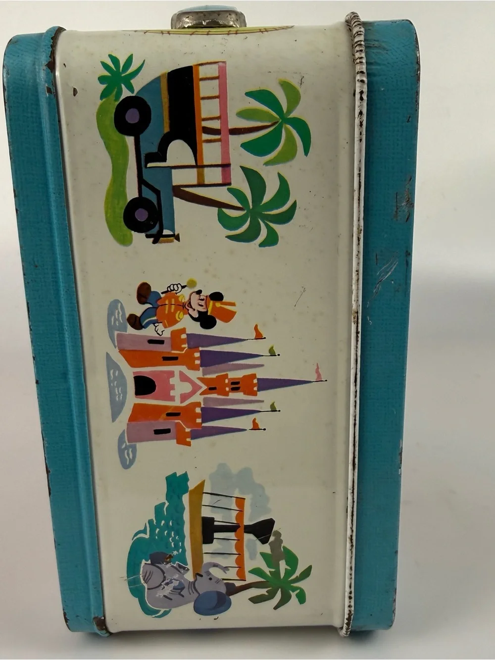 Walt Disney Aladdin Industries Vintage 1970s Metal Mickey Mouse Lunch Box Only